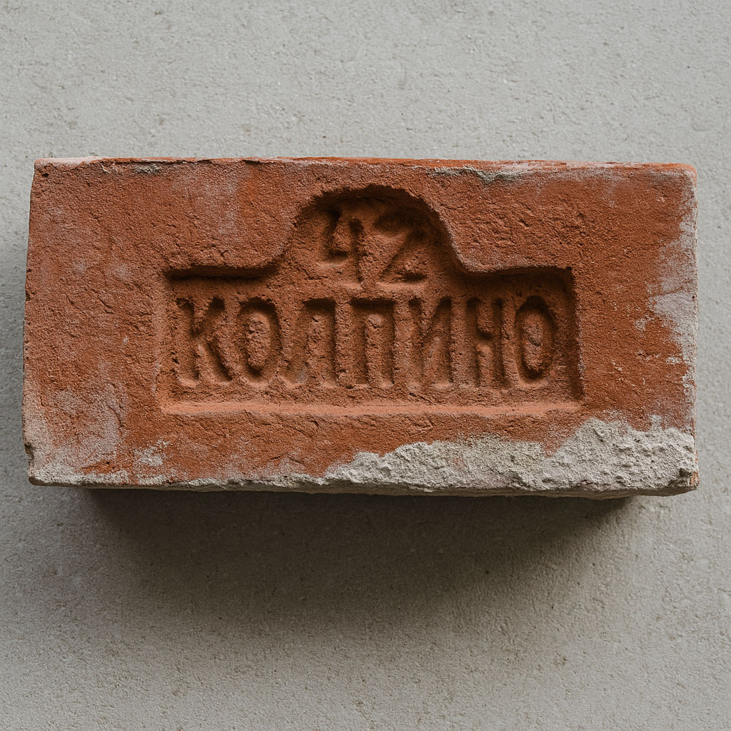 Царский кирпич с клеймом Колпино